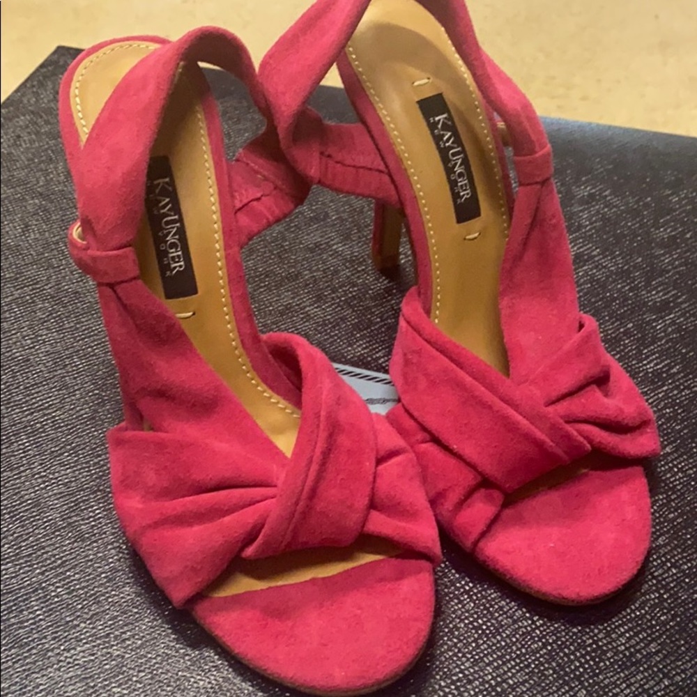 Kay Unger fuschia Phoebe slingbacks